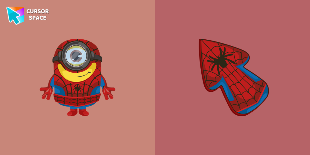Cursor Minion Spider-Man Character For Chrome